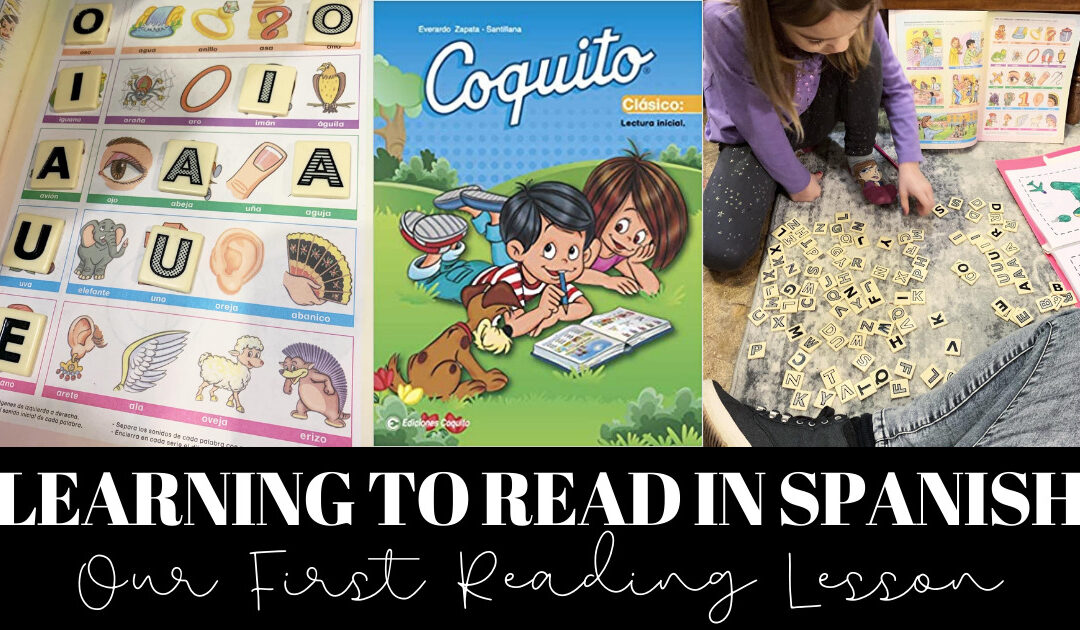 Our First Reading Lesson in Spanish